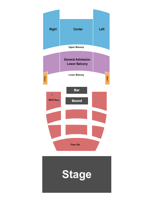 The Lincoln - Cheyenne GA Flr/GA Balc/Rsrvd Upper Balc Seating Chart